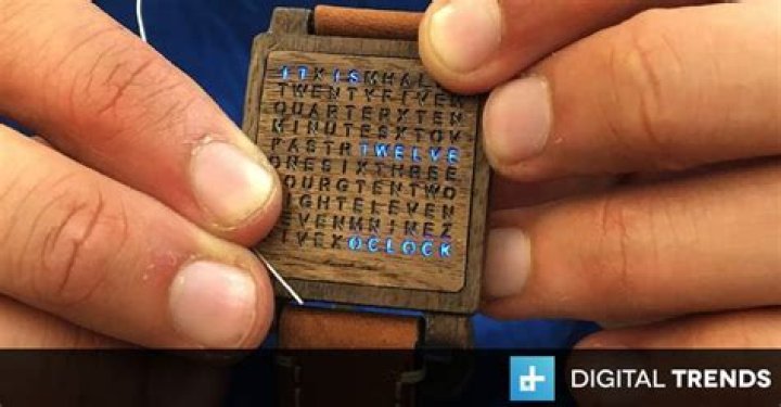 Hate Numbers? The Wooden Word Watch Spells The Time Out For You