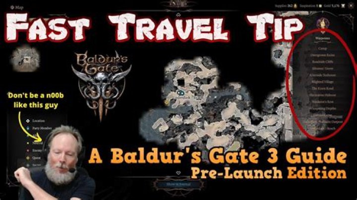 How to fast travel in Baldur's Gate 3