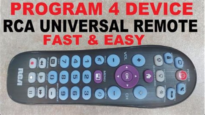 How to program an RCA universal remote