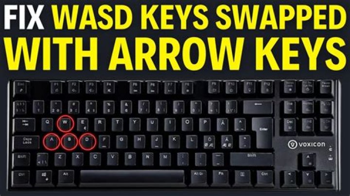WASD and arrow keys swapped? Here's how to fix it