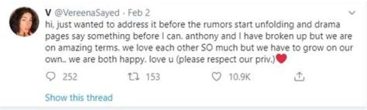 Who Is Vereenasayed’s Boyfriend? Had Tweeted About Him In The Past