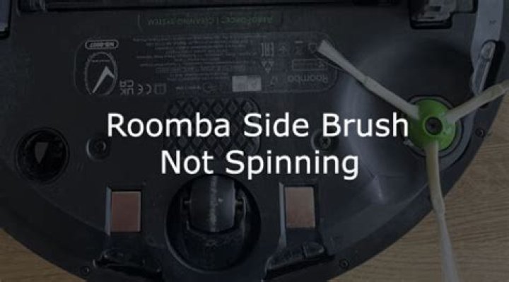 Why is my Roomba side brush not spinning?